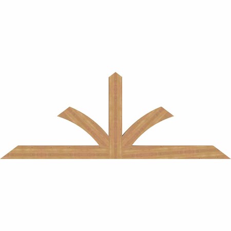 Ekena Millwork Richland Smooth Timber Gable Bracket, Western Red Cedar, 96"W x 36"H x 3 1/2"D x 5 1/2"F, 9/12 Pitch GBW096X36X0406RIC00SWR